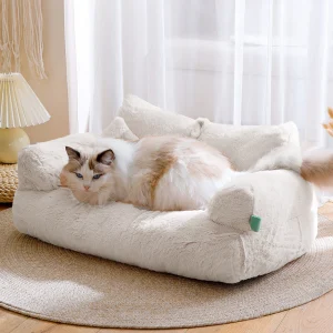 1 Set Warm Pet Sofa Soft Comfortable Pet Bed Removable Washable Dog Nest Durable Non-slip Cat Sleeping Cushion Pet Supplies