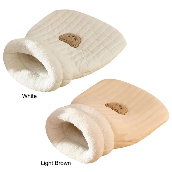 Funny Tunnel Cat Nest Warm Cat Cave Bed Soft Plush Cat Bed for Indoor Puppy and Kitten - Image 3