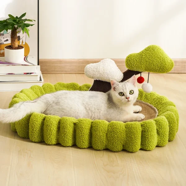 Cat Litter Cat Scratching Board Cactus Dual Purpose Cat Scratching Board Sisal Material Scratch Resistant & Wear Resistant - Image 2