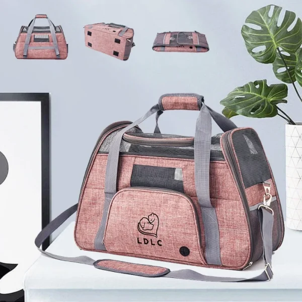Pet Outdoor Portable Cat Bag with High Appearance Small Teddy Dog Travel Bag Lightweight Handbag Cat Bags Large Capacity Bag - Image 3