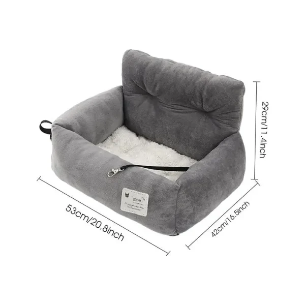 Dog Carseat Pet Travel Booster Seat With Handle Dog Safety Car Seat Dog Car Bed -Use For Car And Home Travel Carrier Bed For - Image 6